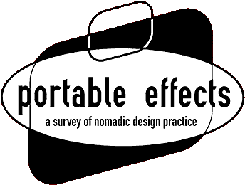 portable effects:a survey of nomadic design practice